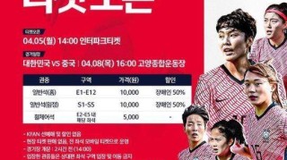 九游9GAME-韩国足协：韩中女足奥预赛将开放1600名球迷入场
